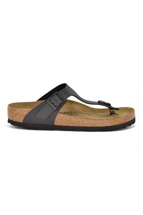 Ciabatta Birkenstock Gizeh colore nero. BIRKENSTOCK- | GIZEH BLACK BIRKO FLOR-NERO